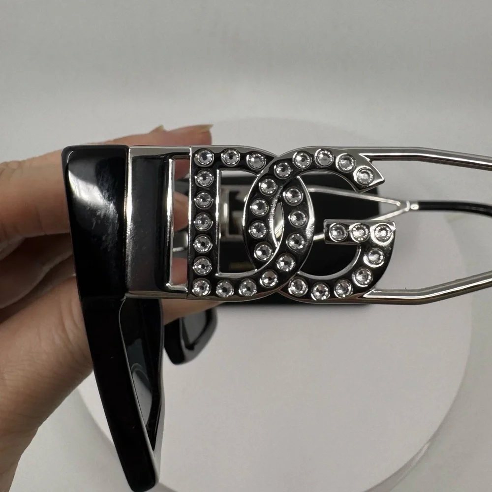 Dolce & Gabbana Black Diva Square Oversized Frame Sunglasses Luxury, Brand New!